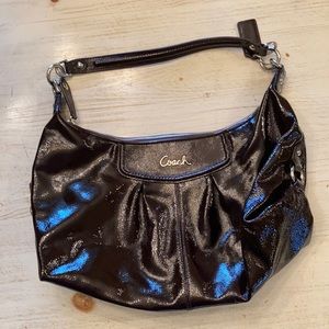 Coach Ashley Patent Leather Hobo Purse F20462